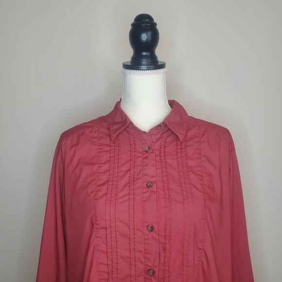 Free People Charlie Button Down Blouse Medium - Picture 5 of 9